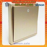SIMON I7-Module Công tắc đơn 32A, hai cực, hai chiều, đèn LED xanh màu champagne - Mã 703224-46 - Cao cấp - Sang trọng