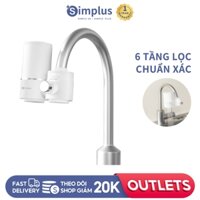 Simplus Máy lọc nước tại vòi, 6 tầng lọc, thanh carbon có thể xé, 2 mức xả nước JSQH004FZ -Bảo Hành 12 Tháng