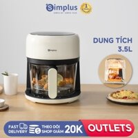 Simplus Nồi Chiên Không Dầu Dung Tích 3.5L Lòng Nồi Thủy Tinh KQZG017 - Bảo Hành 12 Tháng