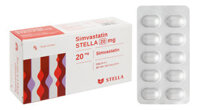 Simvastatin Stella 20mg điều trị tăng cholesterol máu