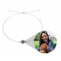 [sincerer] Vòng Đeo Tay In Ảnh Có Thể Điều Chỉnh Kỷ Niệm Dùng Chụp Ảnh Hoặc Vòng Tay Bạn Trai Bạn Gái