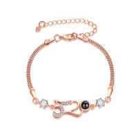 [sincerer] Vòng Đeo Tay In Ảnh Chiếu Hình Thời Trang Có Thể Điều Chỉnh Được Làm Quà Tặng Bạn Trai