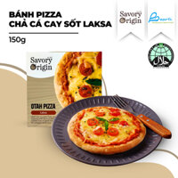 [Sing Shiok] Bánh Pizza chả cá cay sốt Laksa Singapore (Otah Pizza Laksa) thương hiệu SAVORY ORIGIN Hộp 150gr (1 cái)