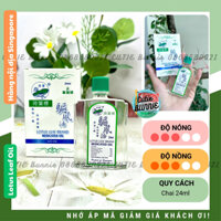 [SINGAPORE] Dầu trắng hiệu Lá sen thanh thơm 24ml / Lotus Leaf Brand Medicated Oil / Hàng nội địa Singapore