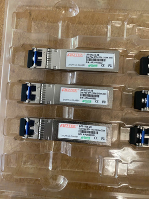 Single-Mode 10Gbps SFP Optical Transceiver APTEK APS1335-20