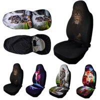 Single Universal Car Seat Covers Front Row Set Animal Printed Protector Cover