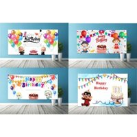 Sinh nhật, hiflex trang trí sinh nhật, Băng rôn sinh nhật, phông nền trang trí, bạt sự kiện tiệc happy birthday