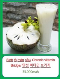 Sinh tố mãn cầu/ Chronic vitamin Bridge/ 만성 비타민 브리지 + tặng bánh