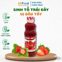 Sinh Tố Vị Dâu Tây VINA MỨT Dùng Làm Sinh Tố, Sữa Chua, Soda,Trái Cây Dầm,..Dung Tích 1000ml, 500ml
