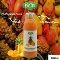 Sinh Tố Xoài Dứa Osterberg Mango Pineapple Crush thùng 12 chai 1 lít