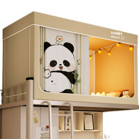 Sinh Viên Đại Học Kiểu Nguyên Khối Rèm Giường Ký Túc Xá Màn Chống Muỗi Che Nắng Mạnh Mẽ Chống Muỗi Dày Hoạt Hình Ba Cửa