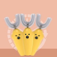 Sinh viên trẻ em hình chữ U thông minh nhà bàn chải đánh răng điện mềm tóc bé sạc không thấm nước sóng âm tự động đánh r