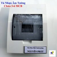 [SINO] Tủ Nhựa Âm Tường Chứa 3-6 MCB E4FC3/6SA