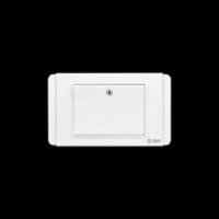 Sino_S68D - Công tắc đơn 2 chiều phím lớn có đèn led trắng - S68DMN1