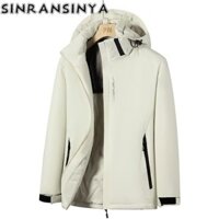 Sinransinya Quần áo lao động nam có đệm quần áo mới dày ấm áp áo khoác cotton chống gió đa năng hàng đầu