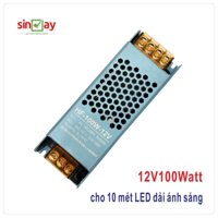 Sinvay Bộ Chuyển Đổi Nguồn Điện 12v8.5a 100watt ac Sang dc Cho Dây Đèn led Dài 10M