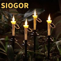 Siogor 4 / 6 Đèn Bãi Cỏ, Đèn Nến Chống Mưa Halloween, Trang Trí 2 Trong 1 Trang Trí Cảnh Quan Nhà Cửa Đèn Đất Không Cháy Ngoài Trời