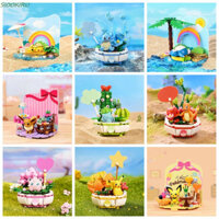 Siookiru Pikachu Trồng Chậu Hoa Gạch, Đồ Chơi Mô Hình Squirtle Khối Xây Dựng Pokemon, Đồ Chơi Gạch Nhựa Pikachu Charmander Pokemon Chậu Hoa Đồ Chơi Mô Hình Đồ Chơi Bé Gái