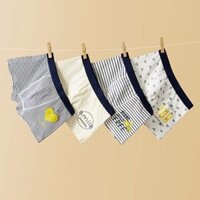 Sịp đùi cho bé trai combo 4 quần lót trẻ em nam quần sip bé trai từ 9-43kg XS15