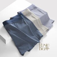Sịp Đùi- Quần Lót Nam Boxer Sọc Ngang Cotton Siêu Mềm Form To Thoáng Khí K458 - Tím,XL