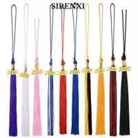 Sirenxi 10 Chiếc Tua Rua Mũ Cử Nhân, Polyester 2025 Tag 2025 Mũ Tốt Nghiệp Tua Rua, Mặt Dây Viền Trang Trí Nhiều Màu Nhẹ Mũ Bác Sĩ