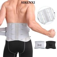 Sirenxi Bảo vệ eo, Đai hỗ trợ thắt lưng có thể điều chỉnh nâng cơ thể, Đai tập luyện bền bỉ tạ tạ thoáng khí