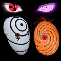 Sirenxi Glowing Naruto, Tobi Cosplay Sharingan Face Cover, Anime Nhật Bản Sasuke Obito Nhập Vai Quà Tặng Trắng