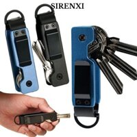 Sirenxi Key Organizer, Giá đỡ chìa khóa tối giản bằng kim loại, Giá đỡ thông minh 2-5 phím Móc khóa nhỏ gọn ngoài trời