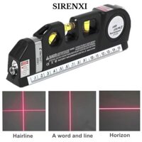 Sirenxi laser level Horizon, Thước đo mét Công cụ đo 8FT, Thước đo dọc di động tiêu chuẩn Aligner Thước đo mức laser 4 trong 1