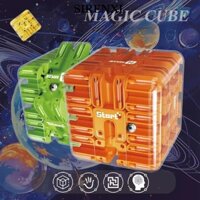 Sirenxi Mê Cung Magic Cube, Khối Lập Phương Tốc Độ Sáu Mặt Cán Bóng Đồ Chơi Mê Cung, Xếp Hình Trong Suốt Đồ Chơi Giảm Căng Thẳng Đảng