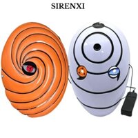 Sirenxi Phát Sáng Naruto, Tobi Nhập Vai Sharingan Face Cover, Full Face Cosplay Sasuke Obito Quà Tặng Trắng