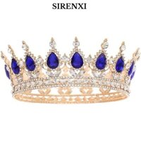 Sirenxi Vương Miện Nữ Hoàng, Cô Dâu Cosplay Nữ Tiara, Thời Trang Sinh Nhật Lễ Cưới Pha Lê Tiara Cho Tiệc Công Chúa
