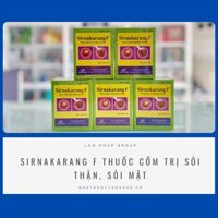 SIRNAKARANG F THUỐC CỐM TRỊ SỎI THẬN, SỎI MẬT HỘP 10 GÓI