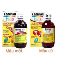 Siro (200ml) giúp ăn ngon miệng và hấp thu tốt hơn cho trẻ từ 6 tháng tuổi Centrum Kids Incremin Iron Mixture, Úc