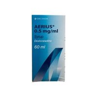 Siro Aerius 0.5mg/ml trị viêm mũi dị ứng, mày đay, ngứa (chai 60ml)