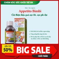 Siro ăn ngon Appetito Bimbi kích thích trẻ ăn khỏe, ăn ngon miệng (Chai 200ml) (DHT Pharma)