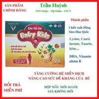 Siro ăn ngon babykids Vicha, sâm yến sào giúp bé ăn ngon,tăng hấp thu,tiêu hoá tốt (hộp 24 gói)