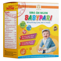 Siro ăn ngon Babypari hỗ trợ bổ sung Lysine, kẽm và vitamin