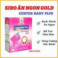 Siro ĂN Ngon Cho Bé Center Baby Plus, Kích Thích Bé Ăn Ngon, Ngủ Khỏe, tăng cuòng sức đề kháng, Hộp 20 ống