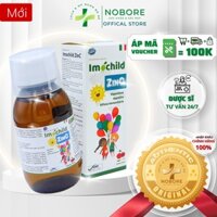 Siro ăn ngon cho bé  Kẽm Zinc IMOCHILD Vitamin tăng đề kháng cho bé,Tăng Cân Khỏe Mạnh [NOBORE]  |Nhập khẩu chính hãng