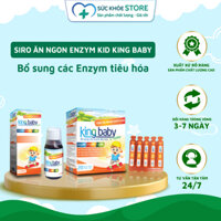 Siro Ăn Ngon Enzym Kid King Baby, Bổ Sung Các Enzym tiêu hóa, Giúp Tăng Đề Kháng