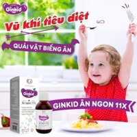 Siro Ăn Ngon GINKID 11X - Giúp Trẻ Ăn Ngon, Tăng Cường Đề Kháng, Bổ Sung Lysin cao cùng với Digenzym và các Vitamin
