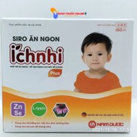 Siro ăn ngon Ích Nhi Plus hộp 20 ống 10ml - Bổ sung kẽm, selen giúp trẻ ăn ngon, giảm biếng ăn