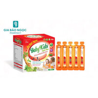 Siro Ăn ngủ ngon Baby Kids Gold Plus sữa non yến sào Hồng Sâm(Hộp20 ống)