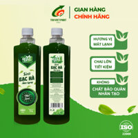Siro bạc hà Wil syrup pha chế cà phê đồ uống trà trái cây soda kem đá bào chai 1000ml