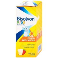 Siro Bisolvon Kids làm loãng đờm trong các bệnh phế quản phổi cấp (chai 60ml)