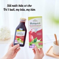Siro Blutquick bổ sung sắt và vitamin hữu cơ cho bé 1years+, mẹ bầu, mẹ sau sinh nội địa Đức