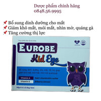 Siro BỔ MẮT CHO BÉ Eurobe kid eye hộp 20 ống - Bổ sung dinh dưỡng cho mắt, giảm khô mắt, mỏi mắt, nhìn mờ, quáng gà