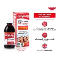 Siro Bổ Máu Vitabiotics FEROGLOBIN B12 Cung Cấp Sắt Hỗ Trợ Tăng Khả Năng Tạo Máu, Nâng Cao Sức Đề Kháng