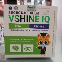 Siro Bổ Não Vshine IQ [Date 2027 hộp 30 ống] có DHA Choline Giúp Trẻ Thông Minh, Học Giỏi, Tăng Khả Năng Tập Trung